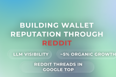 Crypto Wallet: Google TOP & LLM Visibility via Reddit